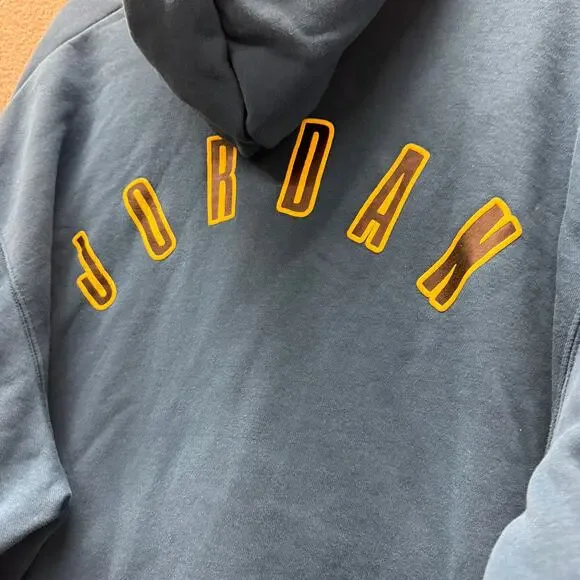 Air Jordan Hoodie Flight MVP #23 Blue Pullover Michael Jordan Mens XXL Nike - Picture 9 of 10